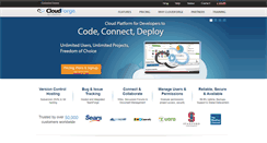Desktop Screenshot of cloudforge.com